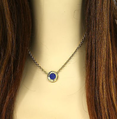 DESIGNER BVLGARI 18KYELLOW GOLD & BLUE LAPIS LADIES: This is a designer Bvlgari 18k yellow gold and blue lapis ladies chain necklace. The piece is well crafted in solid 18k yellow gold with a smooth polished finish adorned with a stylish center piece se