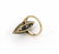 STUNNING 2-T 14K GOLD & OLD MINE DIAMONDS ANTIQUE RING - 3