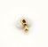 BVLGARI BULGARI 18K YELLOW GOLD WHITE CERAMIC HEART
