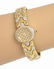 DESIGNER LALANNE 18K GOLD DIAMONDS LADIES WATCH BANGLE