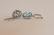 W/GOLD PAIR OF LADIES DIAMOND AND BLUE TOPAZ EARRINGS - 2