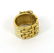 VINTAGE 18K GOLD & DIAMOND LADIES FLEX BUCKLE BAND RING - 2