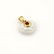 Bvlgari Bulgari 18K Yellow Gold White Ceramic Heart
