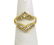 VINTAGE 18K GOLD & SPARKLING DIAMONDS LADIES SOLITAIRE