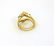 VINTAGE 18K GOLD & SPARKLING DIAMONDS LADIES SOLITAIRE - 3