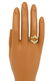 VINTAGE 18K GOLD & SPARKLING DIAMONDS LADIES SOLITAIRE - 5