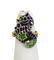 BEAUTIFUL VINTAGE 14K GOLD & ENAMEL 3D DIMENSIONAL