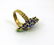 BEAUTIFUL VINTAGE 14K GOLD & ENAMEL 3D DIMENSIONAL - 4