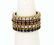 VINTAGE DIAMONDS, RUBIES SAPPHIRES 14K STACK BAND RINGS