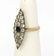 STUNNING 2-T 14K GOLD & OLD MINE DIAMONDS ANTIQUE RING - 2
