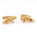 Estate 14K Yellow Gold Panther Cufflinks