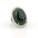 Estate 18K White Gold 82ct Carved Jade & Diamond