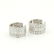 Tiffany & Co. 18k White Gold 1ctw Diamond Atlas Huggie