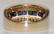 14K Y/ GOLD DIAMOND AND SAPPHIRE BAND RING - 3