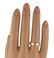 Cartier 18k Y/Gold 8 Diamond Mini Love Ring/Band Size - 3