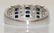 14K W/GOLD SAPPHIRES AND ROUND DIAMONDS RING - 3