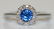 14K W/ GOLD DIAMOND AND SAPPHIRE RING