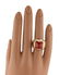 Bvlgari Bulgari 18K Yellow Gold Carnelian Pyramid Ring - 5