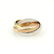 Cartier 18k Tri-Color Gold Trinity Rolling Band Ring