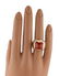 Bvlgari Bulgari 18K Yellow Gold Carnelian Pyramid Ring - 5