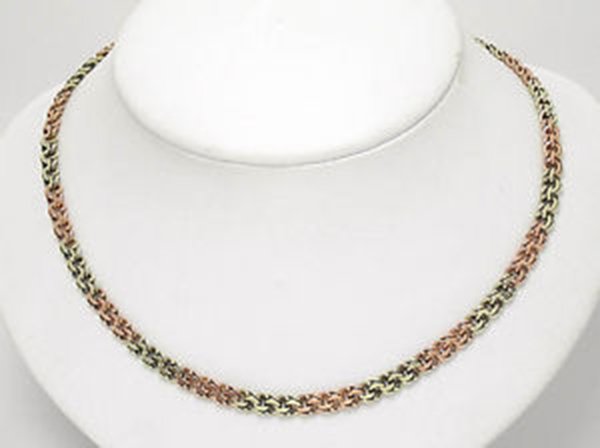 Tiffany & Co. Vintage 14k Rose & Yellow Gold Double (1 of 1)