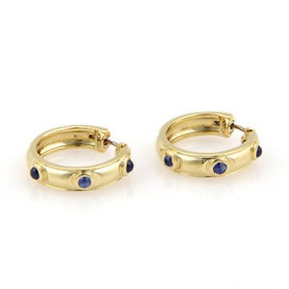 Tiffany & Co. Italy 18K Yellow Gold Sapphire Cabochon (1 of 5)