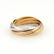 Cartier 18k Tri-Color Gold Trinity Rolling 7 Bands Ring - 2