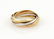 Cartier 18k Tri-Color Gold Trinity Rolling 7 Bands Ring - 4