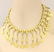 Vintage 18k Yellow Gold Multi Coin Shape Drape Necklace