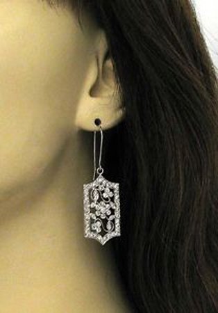 Vintage Estate 14k W/Gold 2.0ctw Diamond Floral Vine (1 of 1)