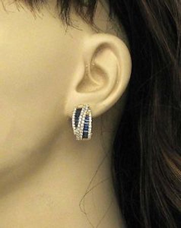 18k Yellow Gold 3.80ctw Diamond & Sapphire Fancy Design (1 of 1)