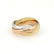 Cartier 18k Tri-Color Gold Trinity Rolling Bands Ring