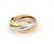 Cartier 18k Tri-Color Gold Trinity Rolling Bands Ring - 3