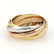 Cartier 18k Tri-Color Gold Trinity Rolling 5 Bands Ring - 4
