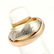 Cartier 18k Tri-Color Gold Trinity Graduated Bands Ring - 3