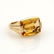 Bulgari Bvlgari Citrine 18k Yellow Gold Solitaire Ring