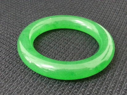 Jade bracelet: Chinese , Jade bracelet , Dia 2.5"