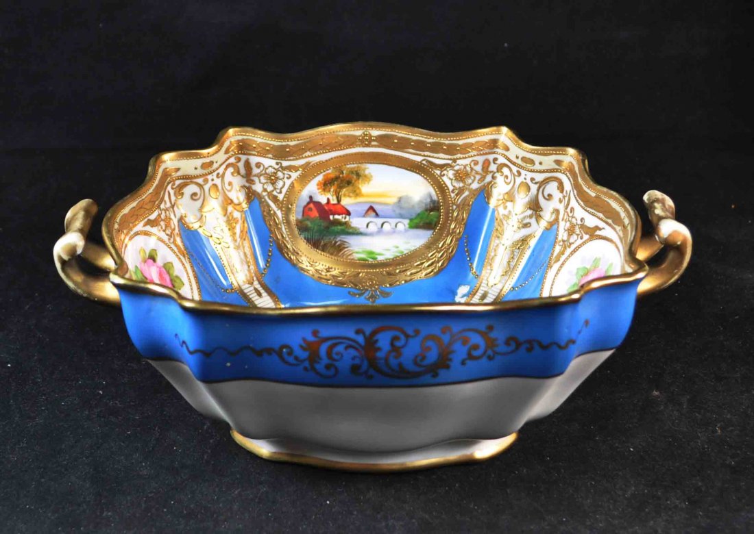 Scenic Panel Nippon Bowl: 4” X 10” X 8”