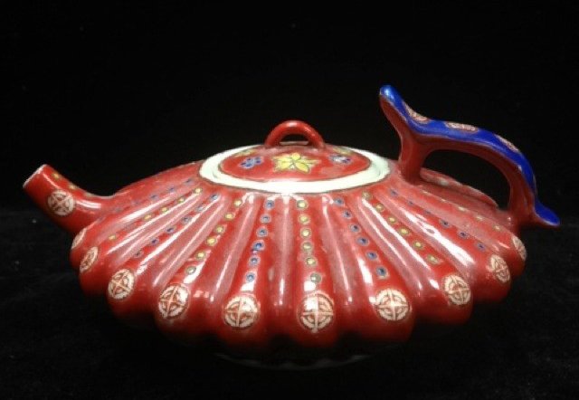 Chinese Porcelain Teapot With Mark: Measurements: 6" X 3", All cracks, chips or hairlines, it will be marked on the pictures with an arrow. If there are no arrows, then it means that the item is in good condition. All base, stand or fra