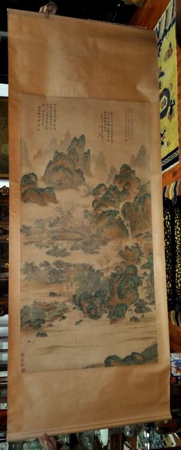Chinese Traditional Painting on Sink: 108” X 42”