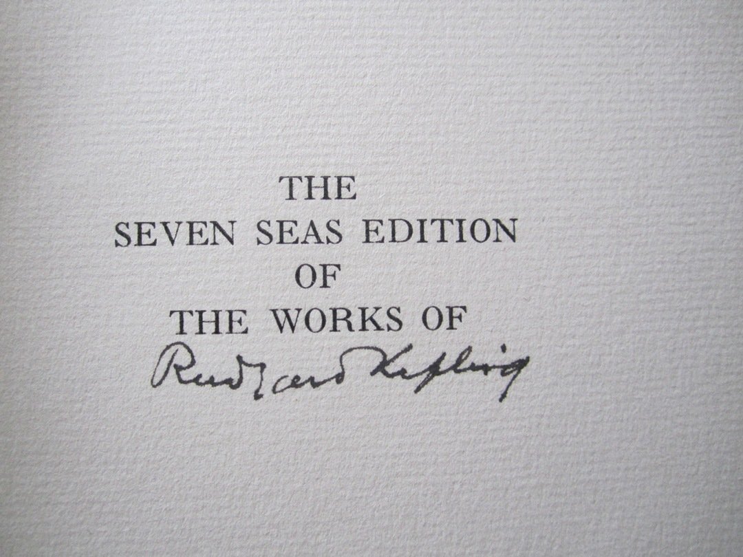 Rudyard Kipling Seven Seas Edition 27 Vol. - 6
