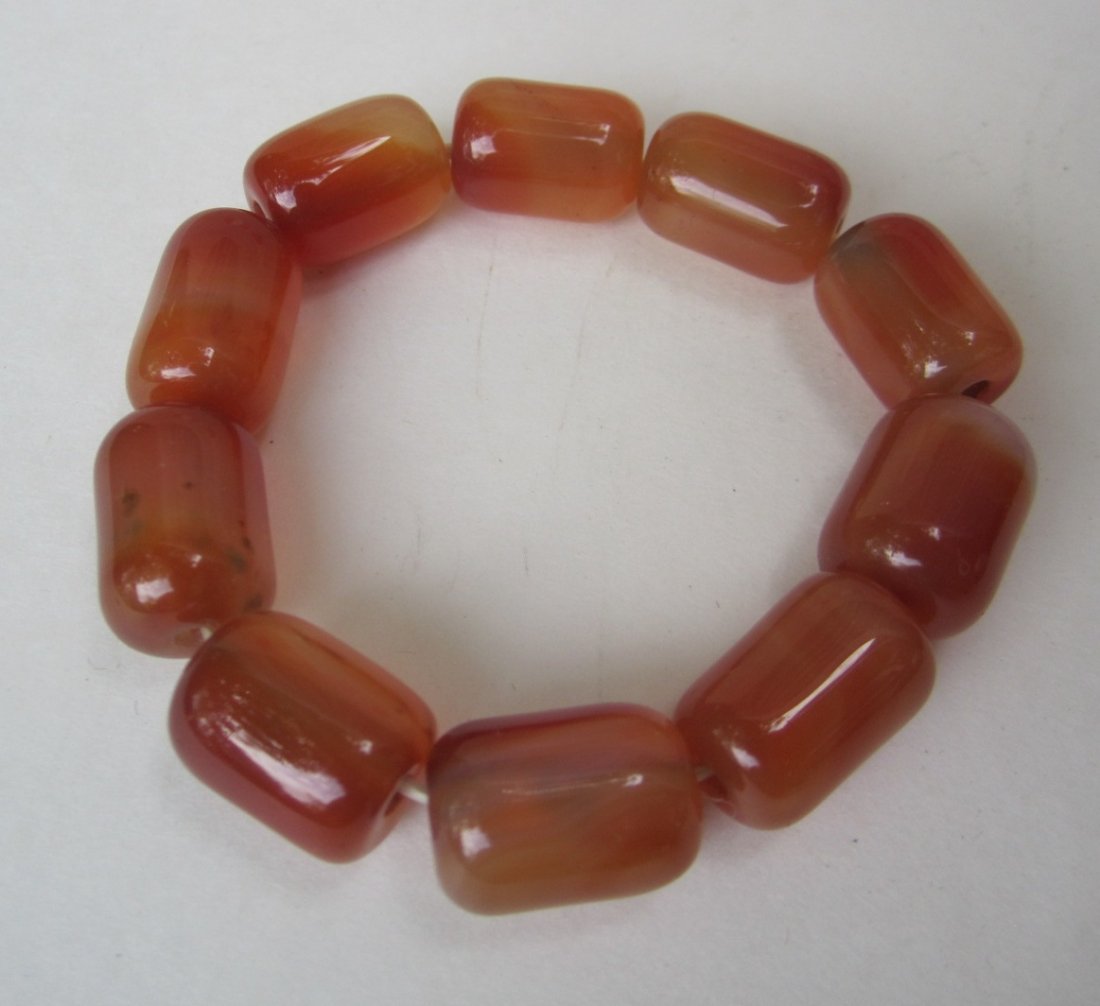 Nuggets Carnelian Bracelet: 7.5”L