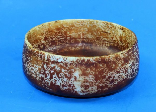Chinese Carved Jade Brush Washer: Measurements: H: 2" X D: 5.25",The jade has been tested by a GEM tester before.We guarantee that the jade is real,not plastic or mixed materials