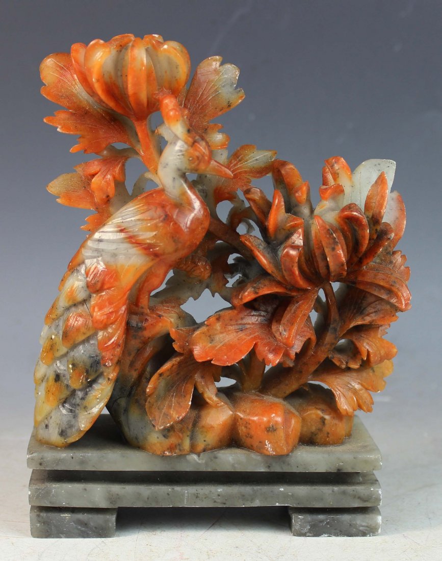 Chinese Carved Stone Statue of Birds (1 of 7)