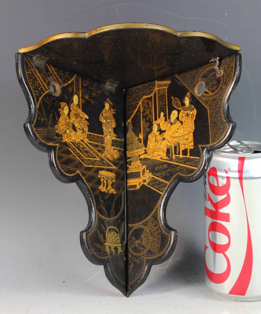 Chinese Hand Painting Small Corner Stand (1 of 3)