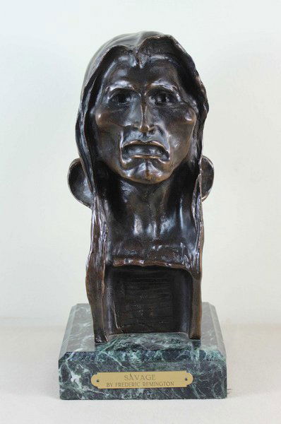 Bronze Status - "Savage" by Frederic Remington (1 of 10)