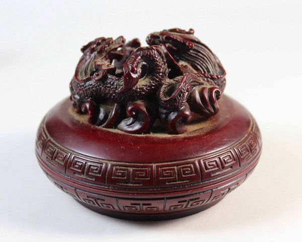 Chinese Carved Stone Box (1 of 6)