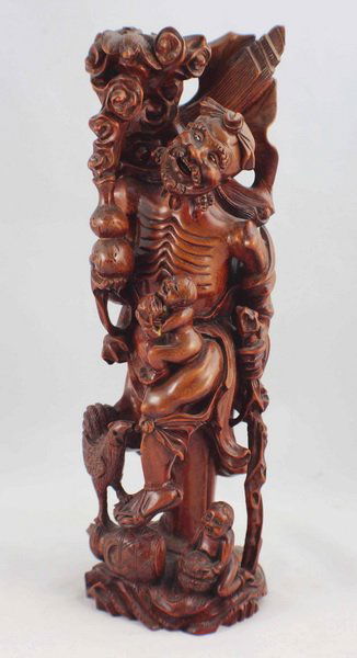 Chinese Carved Wood Statues Of Buddha (1 of 10)