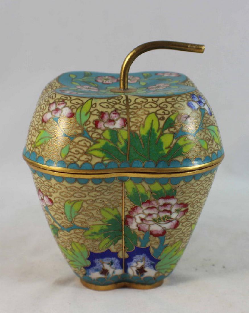 Chinese Cloisonne Enamel Box (1 of 6)