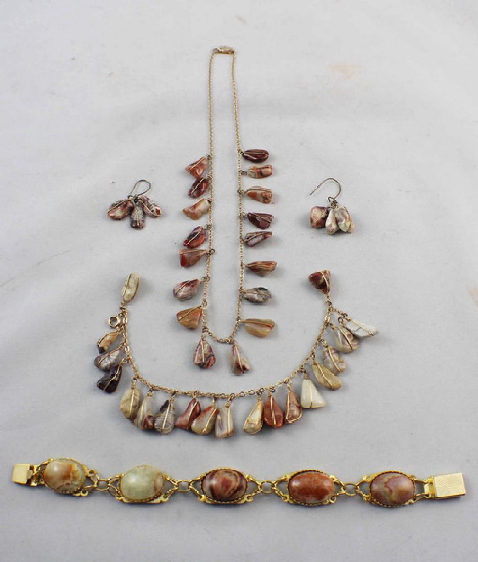 Chinese Carved Stone Bead Necklace (1 of 5)